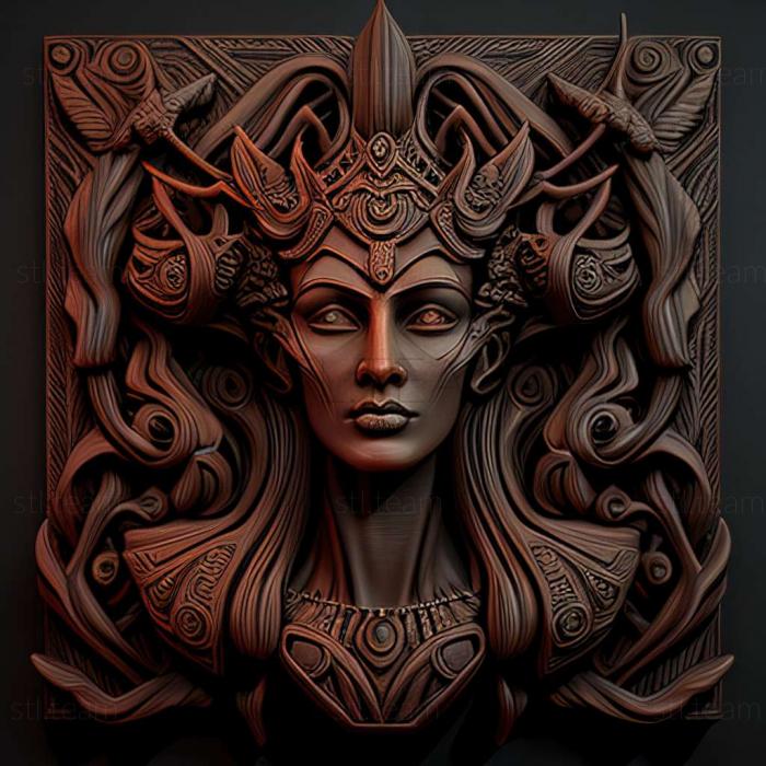 3D model Agni Queen of Darkness game (STL)
